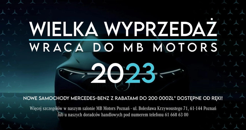 Mercedes-Benz EQA cena 239900 przebieg: 13669, rok produkcji 2023 z Łobżenica małe 254